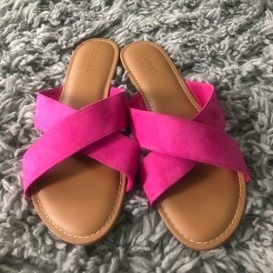 Hot pink slides